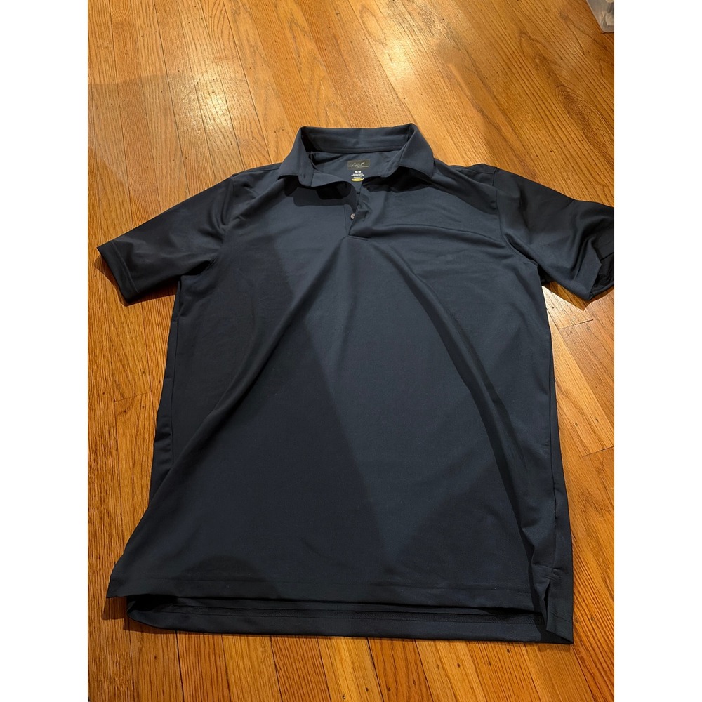 Greg Norman Collection Mens PlayDry Golf Polo Shirt Navy Blue Medium ShortSleeve